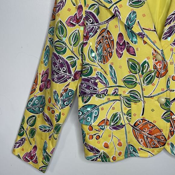 REDD Jeans size 10 Denim JACKET Button-up Pockets Long Sleeves Lined YELLOW - Picture 4 of 16